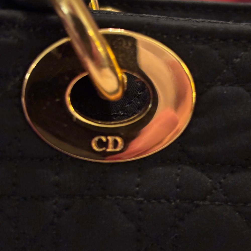 Beautiful vintage mini Lady Dior Cannage nylon two way bag with COA. - Picture 6 of 16